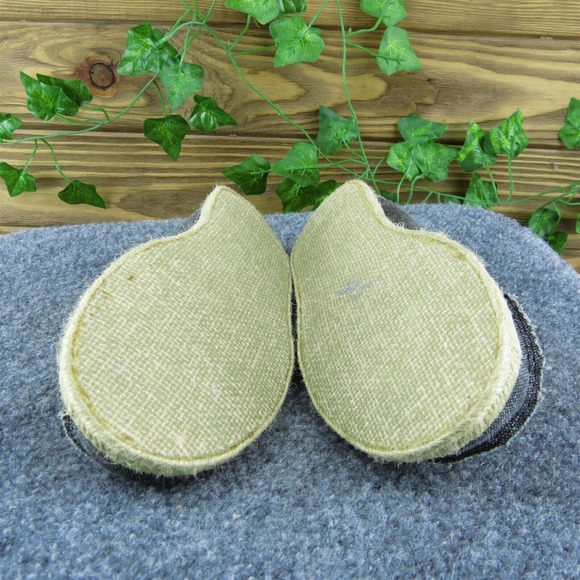 Faded Glory Memory Foam Women Flat Shoes Gray‎ Fabric Slip On Size 6 Medium - Picture 9 of 10